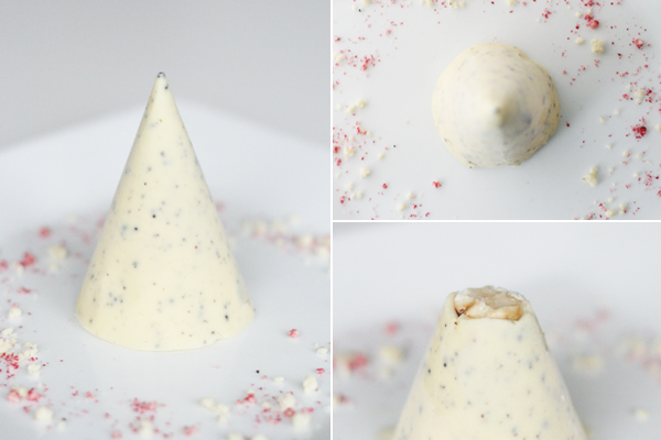 Nytårsdessert: isbjerg med lakrids og hvid chokolade